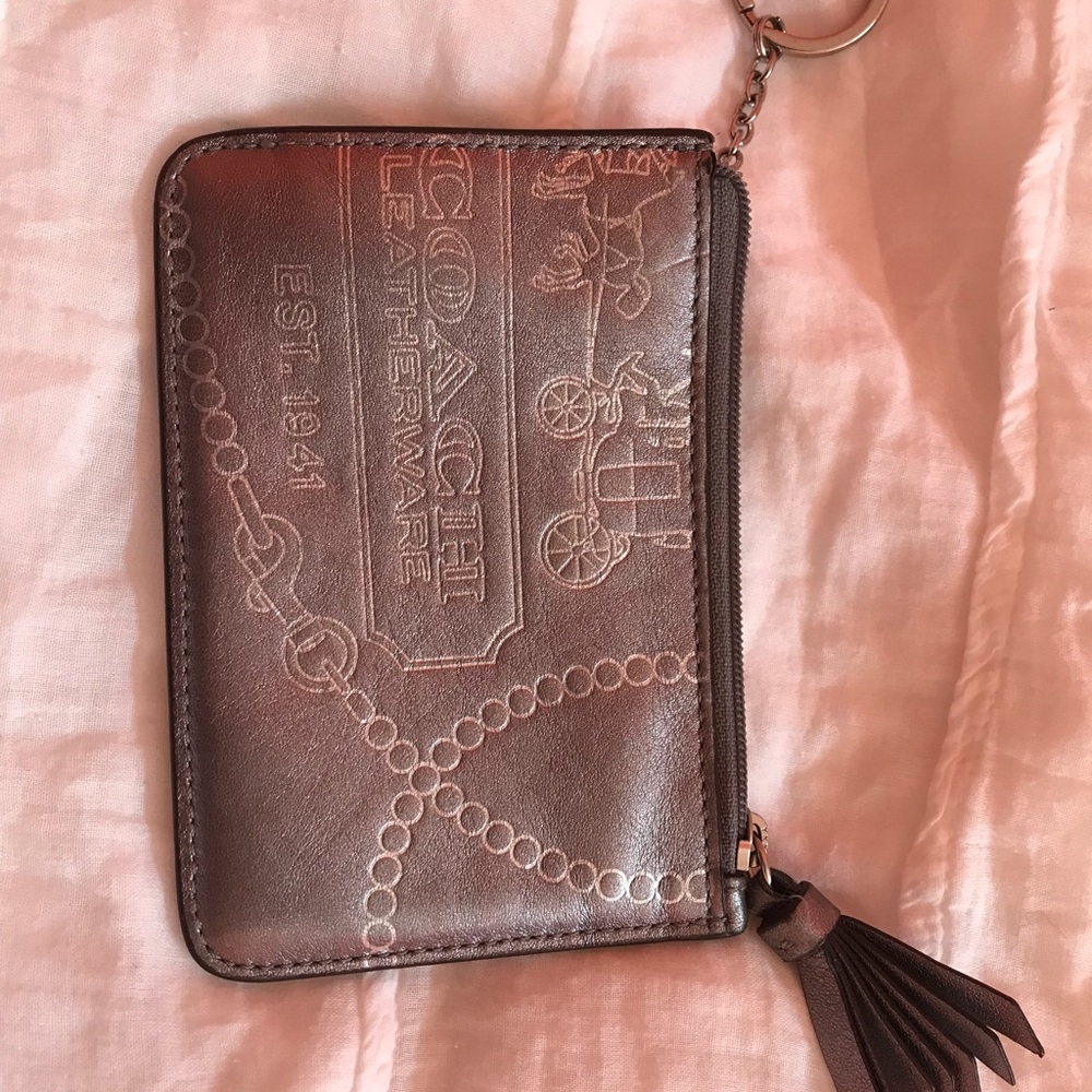 Coach wallet -key card holder- genuine leather